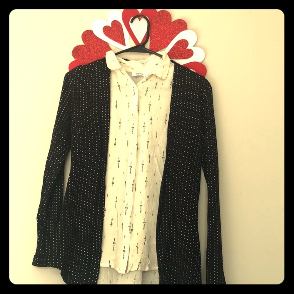 A shirt Top with a shrug